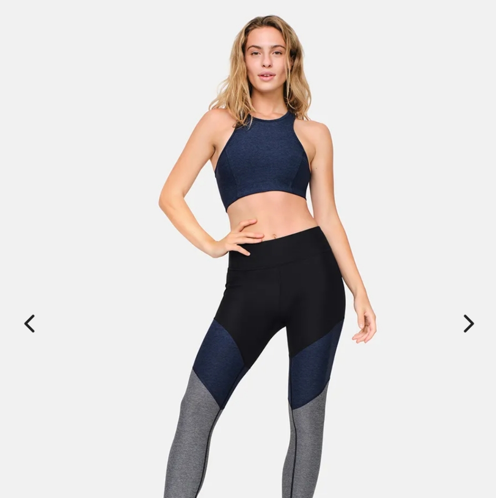 Outdoor Voices Athena Crop Top, Navy